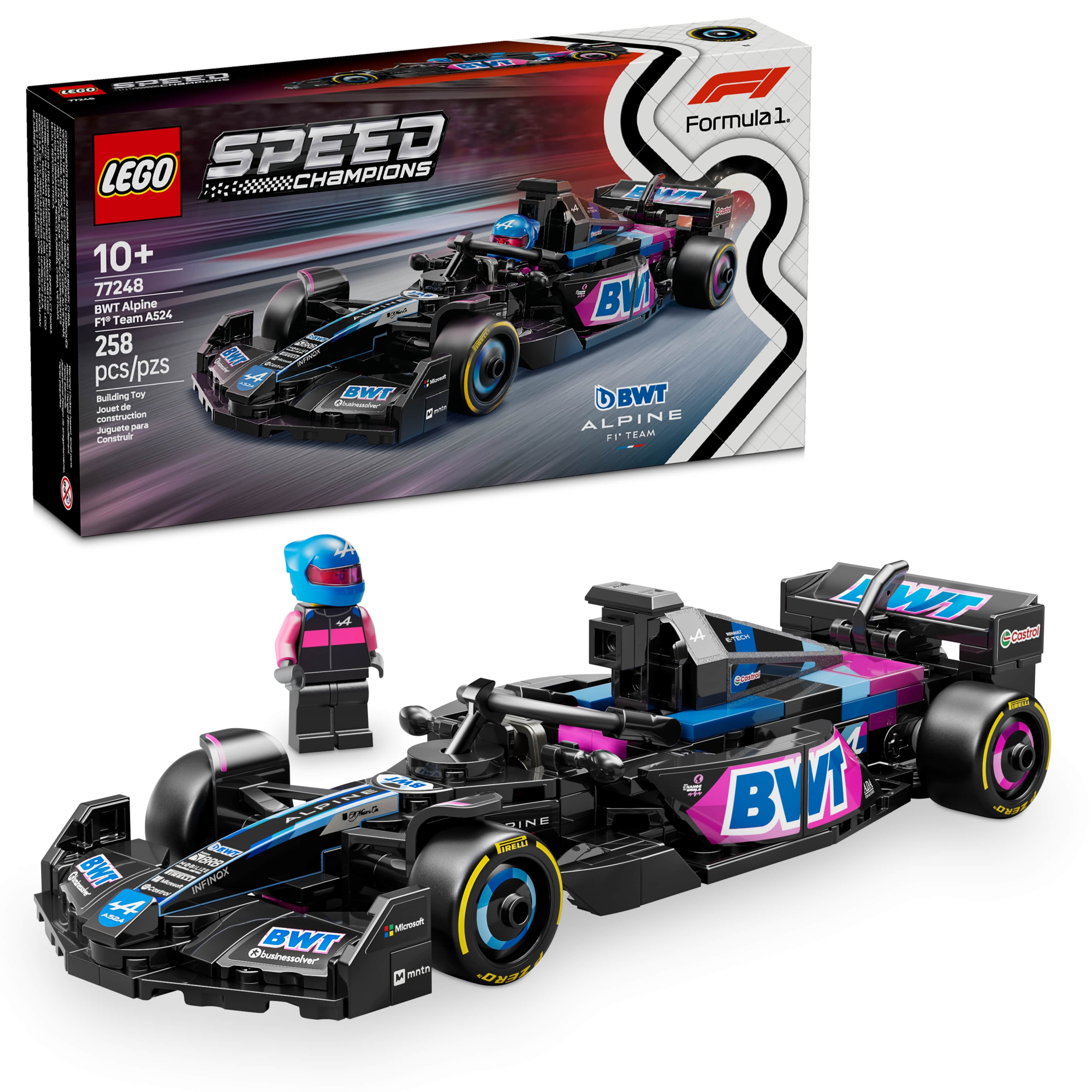 LEGO Speed Champions Voiture de course BWT Alpine F1 Team A524, Jouet