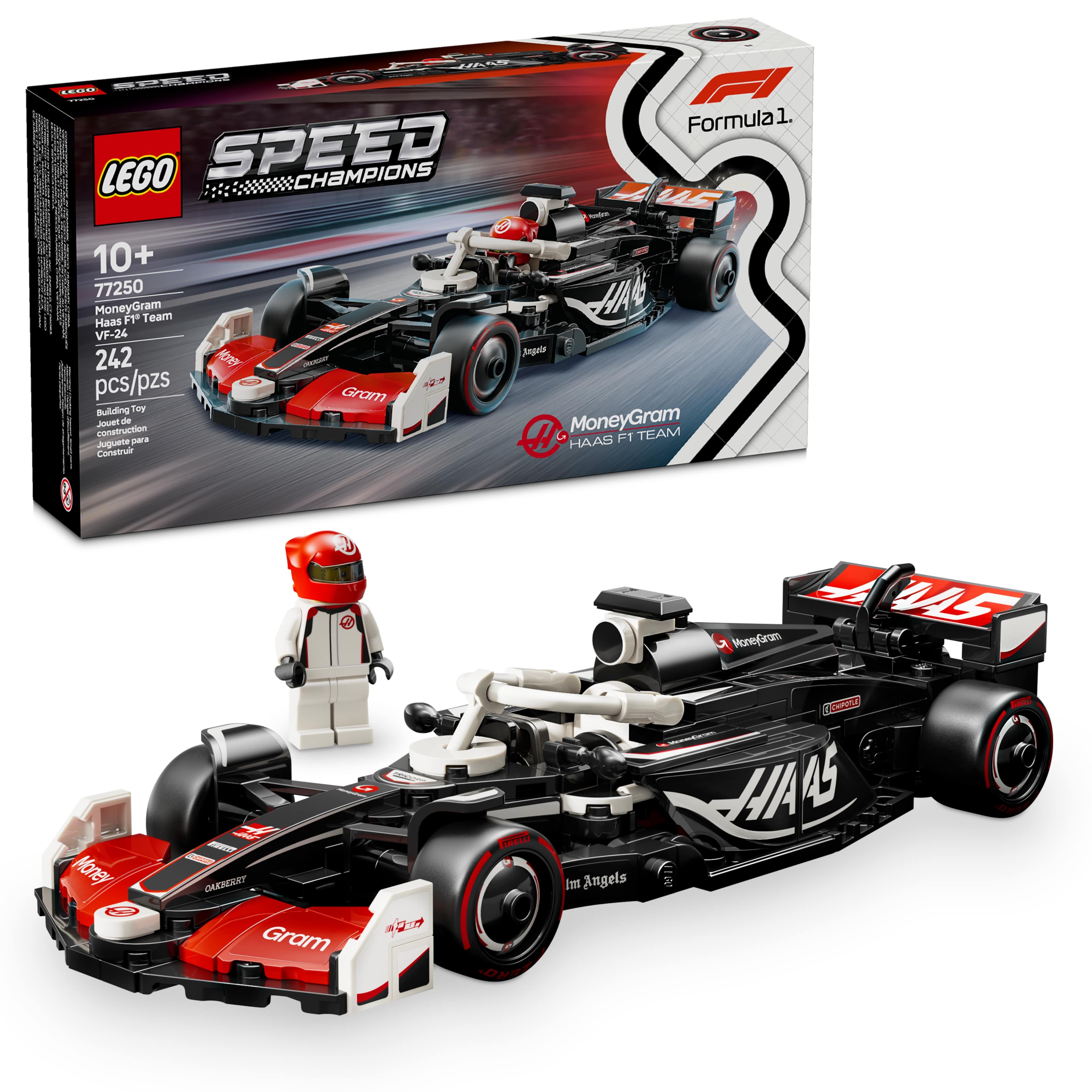 LEGO Speed Champions Voiture de course MoneyGram Haas F1 Team VF-24,