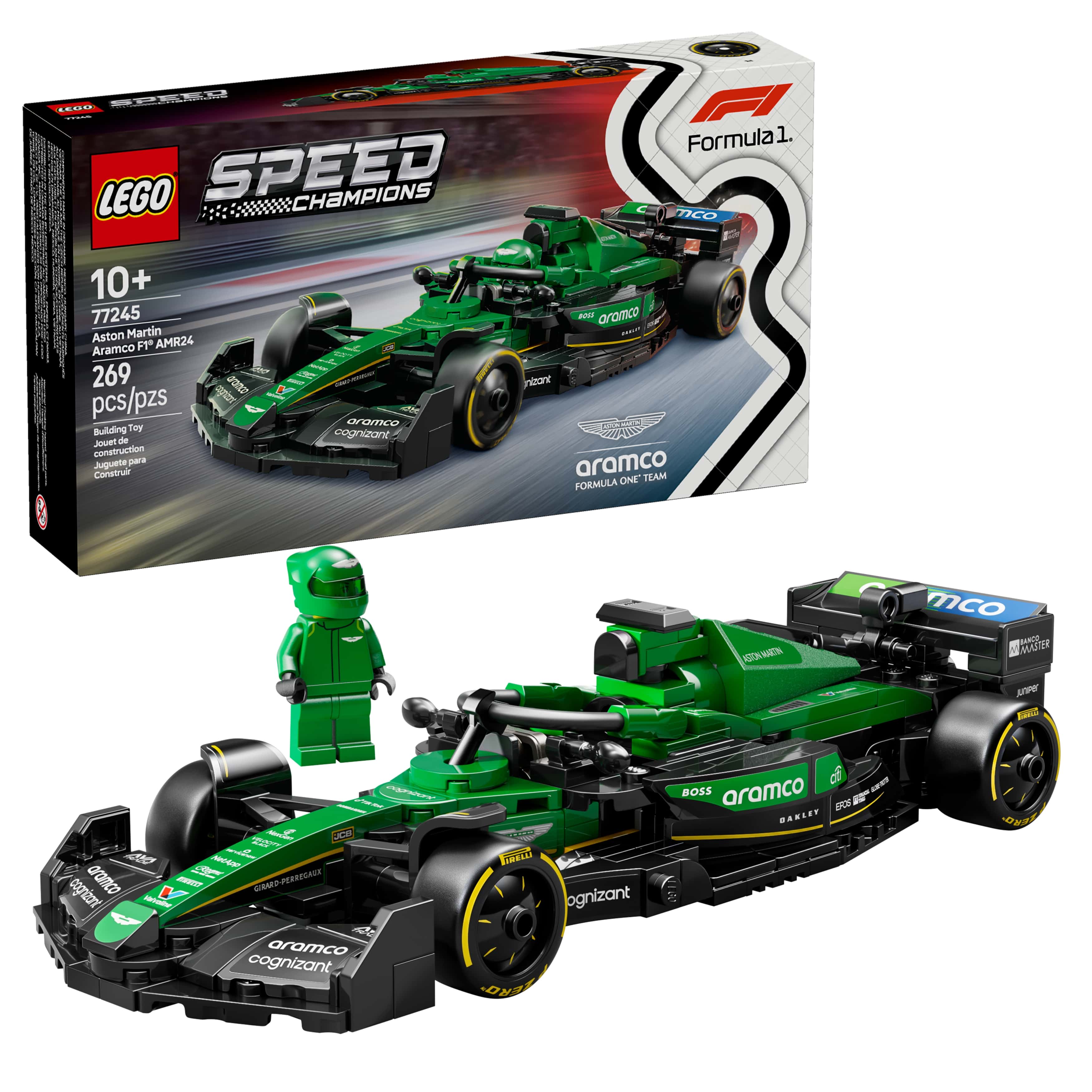 LEGO Speed Champions Voiture de course Aston Martin Aramco F1 AMR24, E