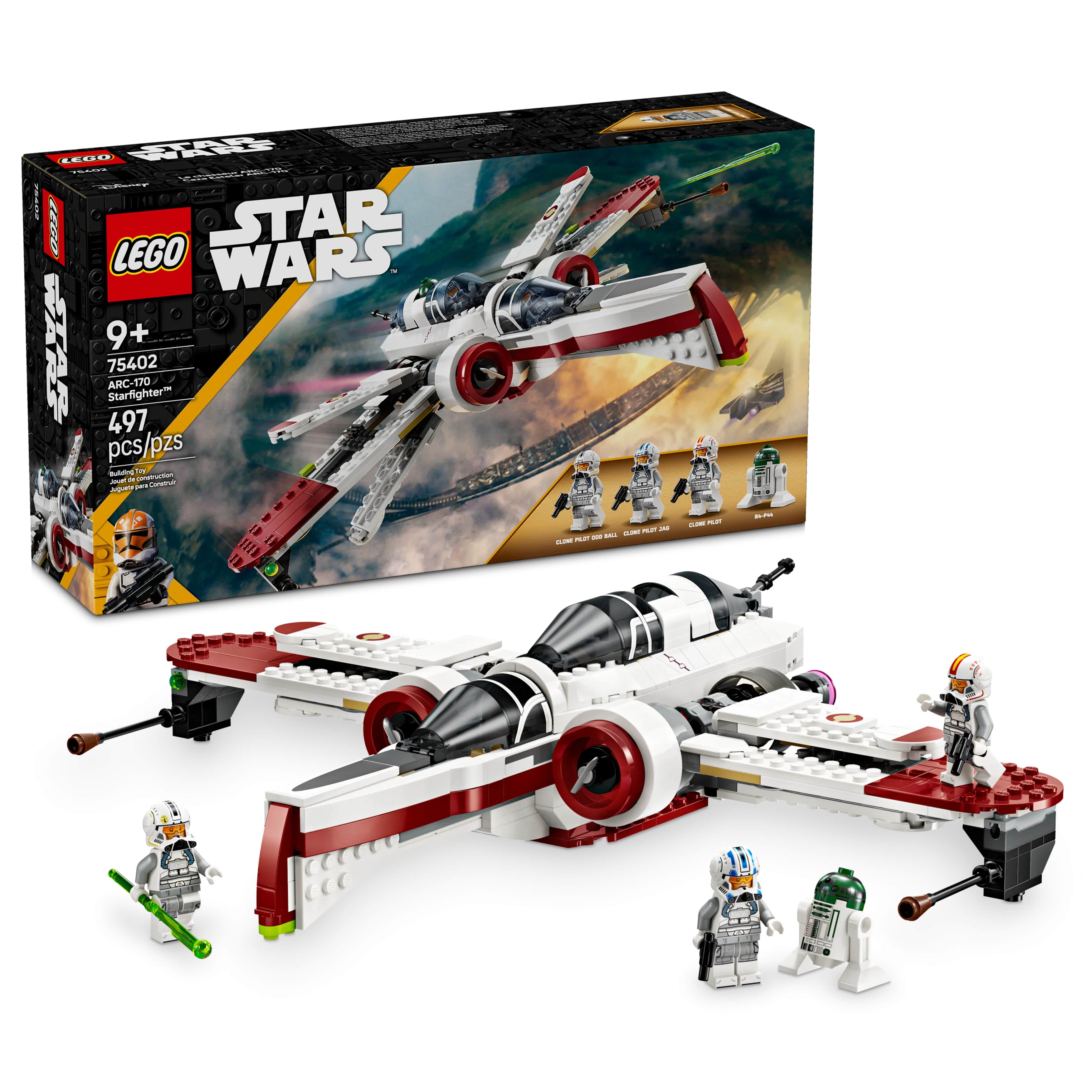 LEGO Star Wars ARC-170 Starfighter pour les enfants Jouet de construction 75402