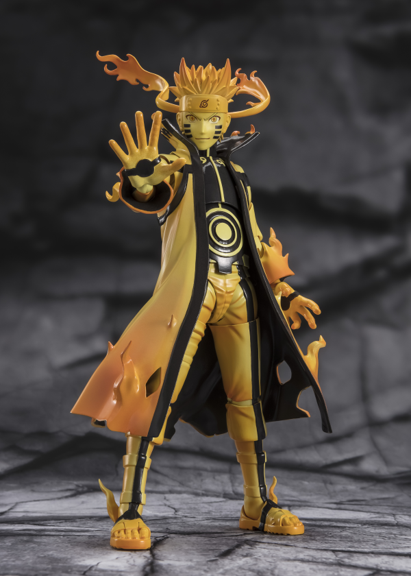 BANDAI Tamashii S.H.Figuarts NARUTO UZUMAKI [Kurama Link Mode] -Courageous Strength That Binds- "Naruto -Shippuuden", Action...