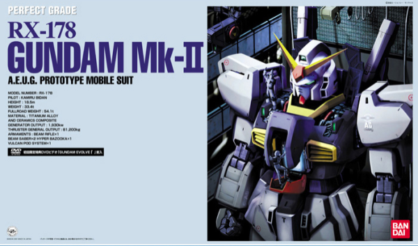 BANDAI Hobby PG 1/60 RX-178 Gundam MK-II (A.E.U.G.) "Mobile Suit Zeta Gundam" Model Kit