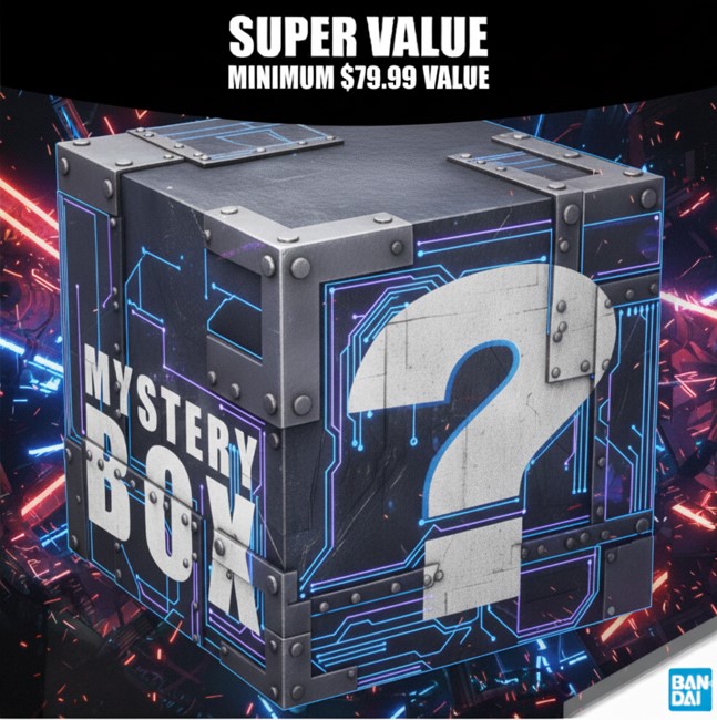 BANDAI Hobby Mystery Damage Gunpla Box Minimum $79.99 Value