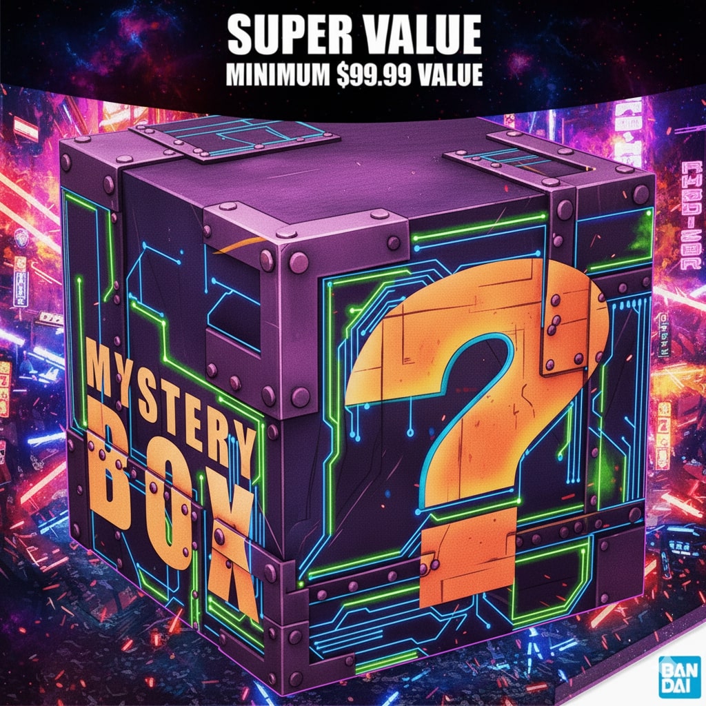 BANDAI Hobby Mystery Damage Gunpla Box Minimum $99.99 Value