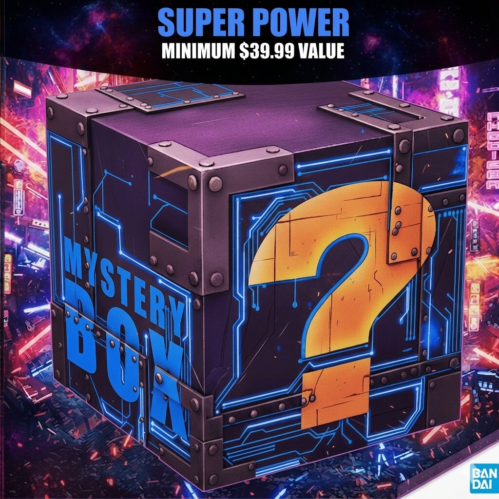 BANDAI Hobby Mystery Damage Gunpla Box Minimum $39.99 Value