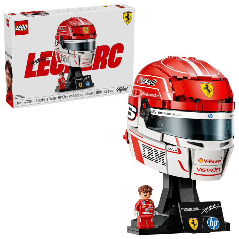 LEGO® Editions Scuderia Ferrari HP Casque Charles Leclerc 43014