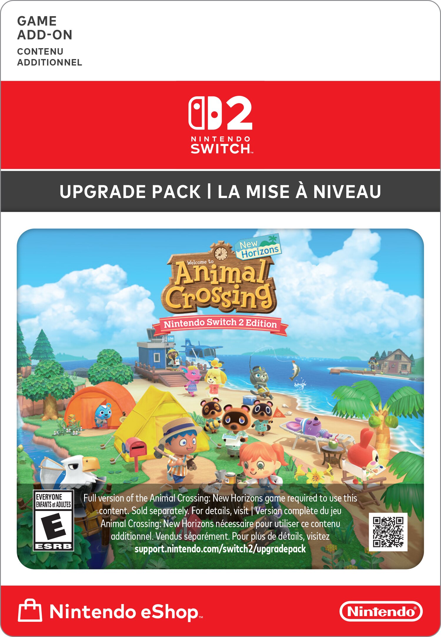 Animal Crossing: New Horizons – Nintendo Switch 2 Edition Upgrade Pack [Digital Code]