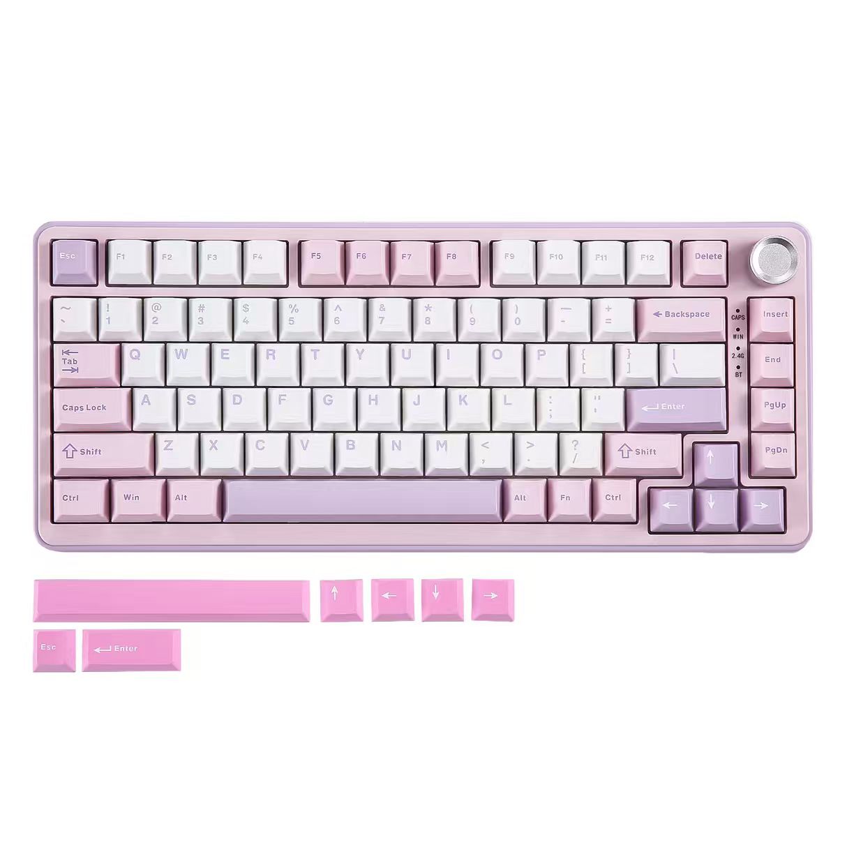 Yunzii B75 PRO Tri-Mode Purple 75% Knob Mechanical Keyboard