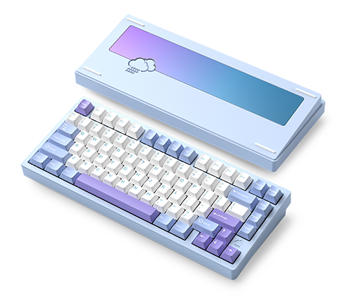 WOB RAINY75 75% Blue Customized Mechanical Aluminum Keyboard
