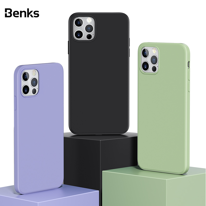 Benks Peinture TPU - Étui pour iPhone 12 Pro de 6,1 po - Noir