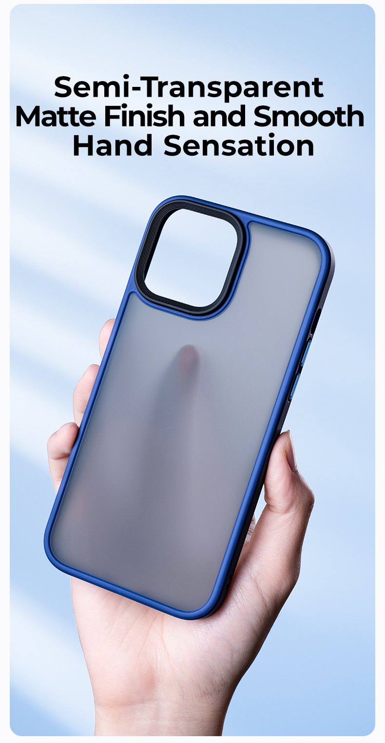 Benks Hybrid PC+TPU case for iPhone 13 Pro Max 6.7'' Blue