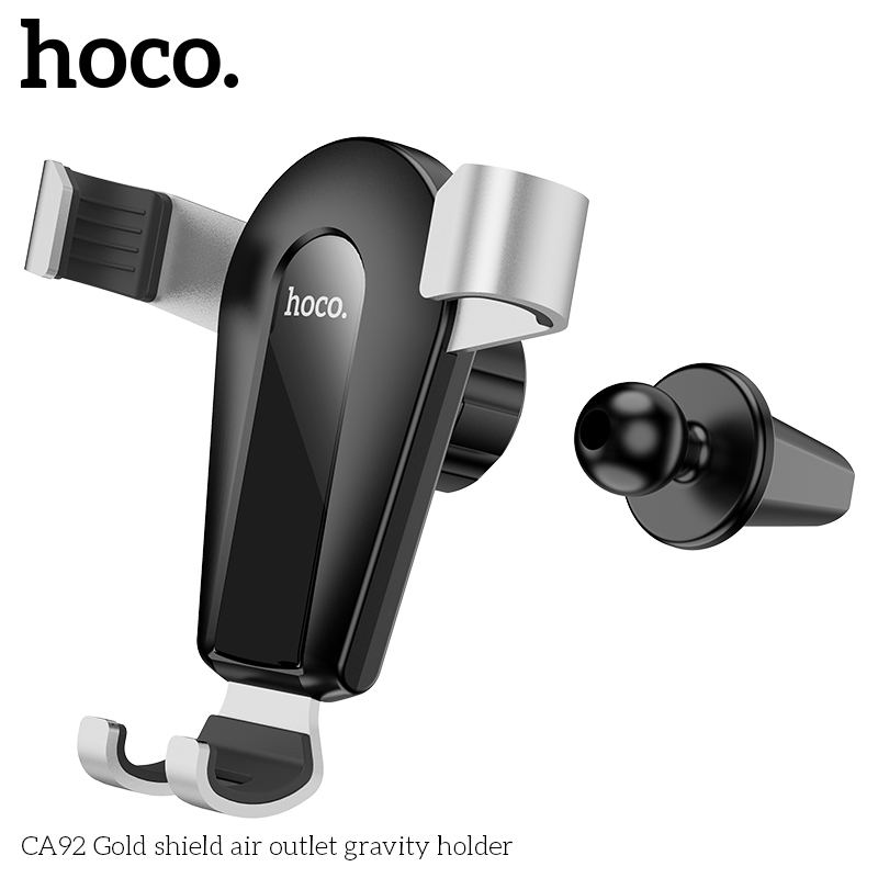 HOCO Gravity Car Mount, Universal Gravity Air Vent, Black(Open Box)