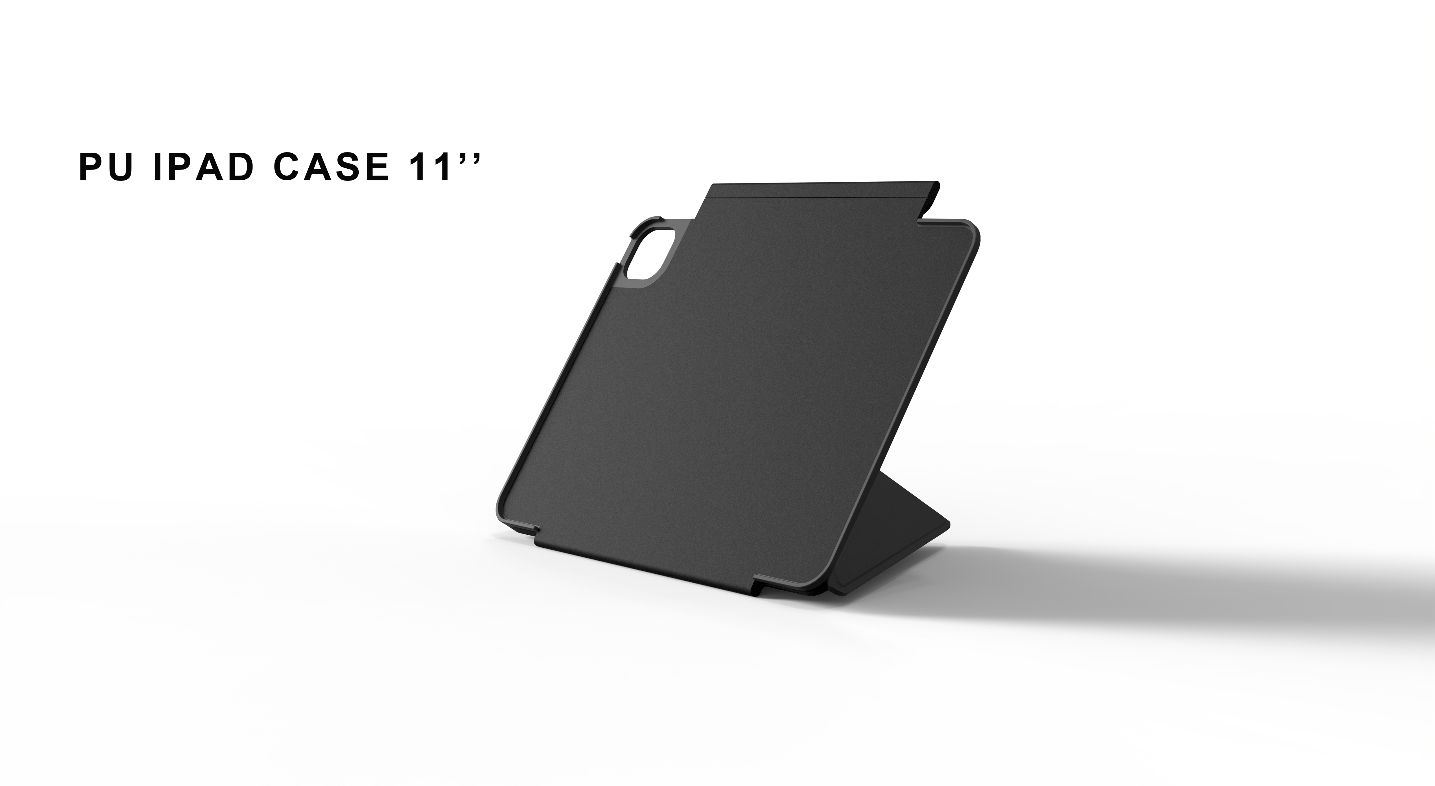 iCAN Multi-fold Folio iPad Pro 11'' Case and Stand, Black