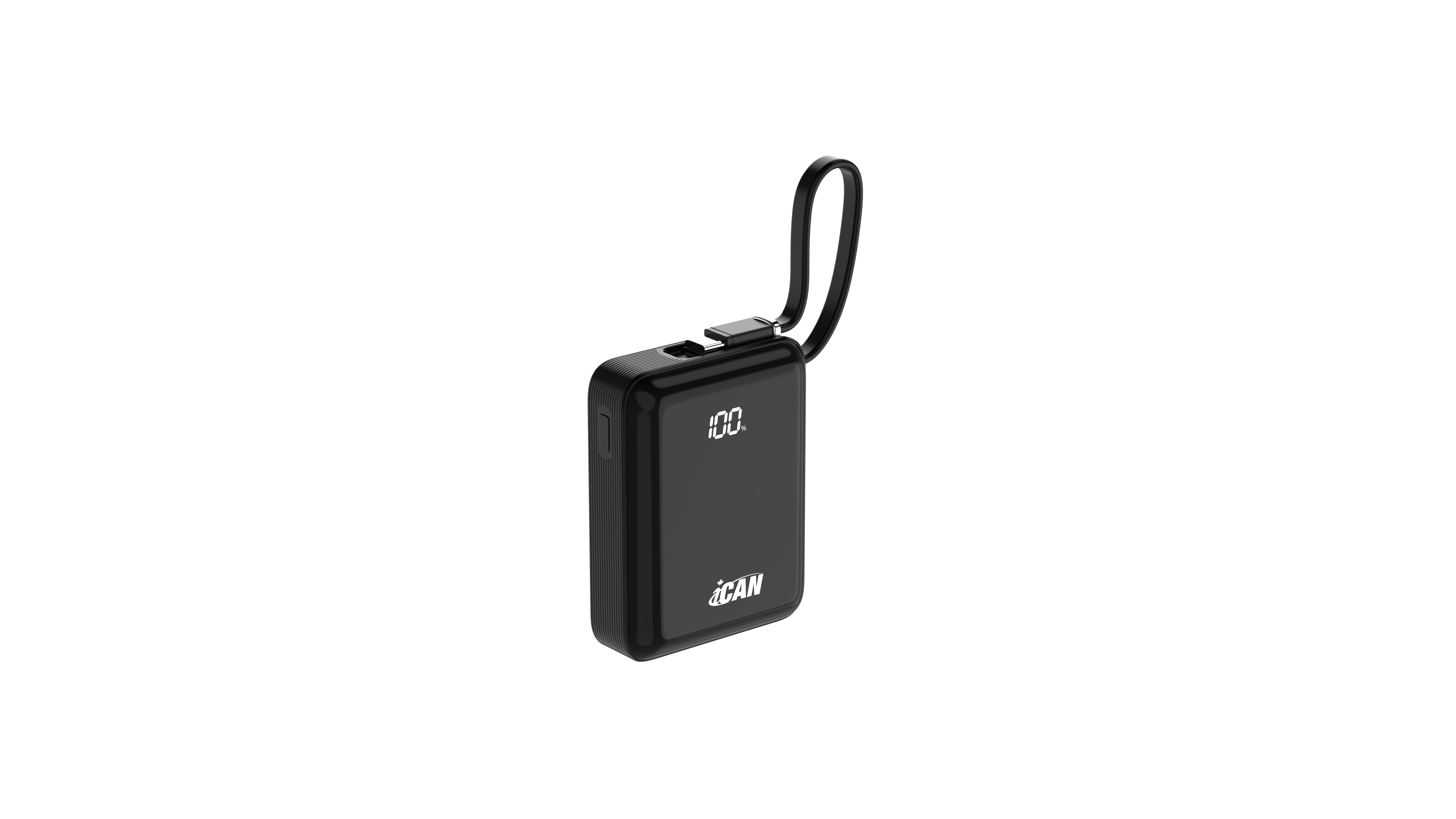 10000mAh PD30W with Built-in Cable  2xUSB-C LED Display Portable Power(Open Box)
