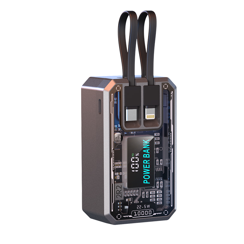 10000mAh 22.5W Transparent Portable Intelligent Real-time Screen Displ
