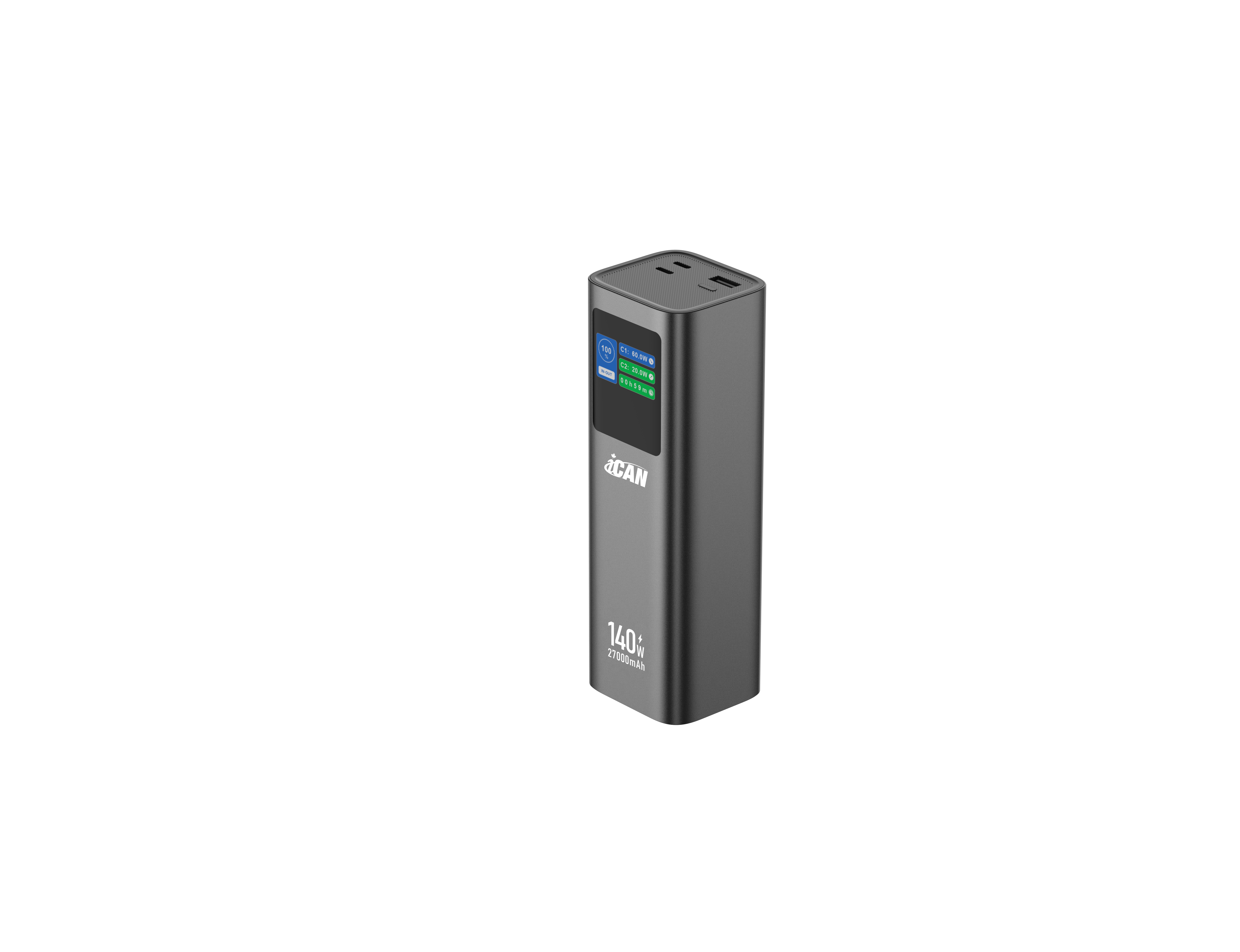 Batterie externe 20 000 mAh QC&PD 140 W avec écran LED(Open Box)
