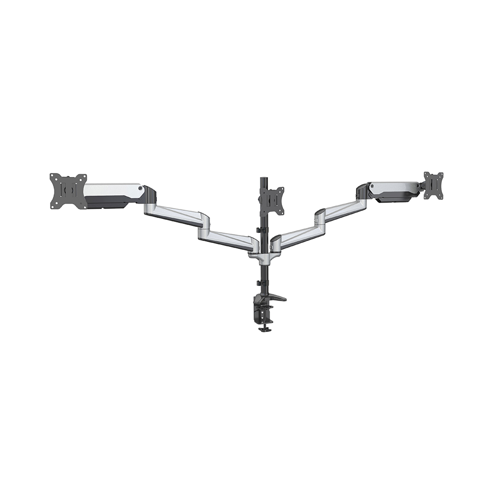 iCAN CC-GA36 17"-32" Triple Aluminum Monitor Mount with Clamp