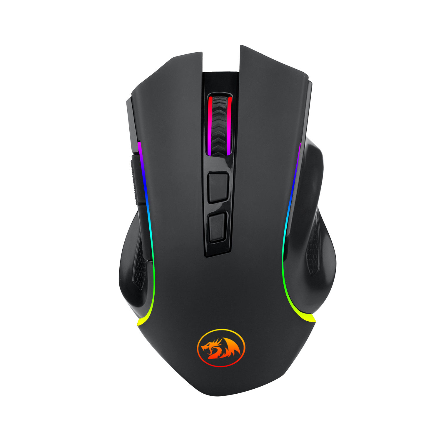 Redragon M602-KS Ergonomic Gaming Mouse with 7 Backlight Modes,Black