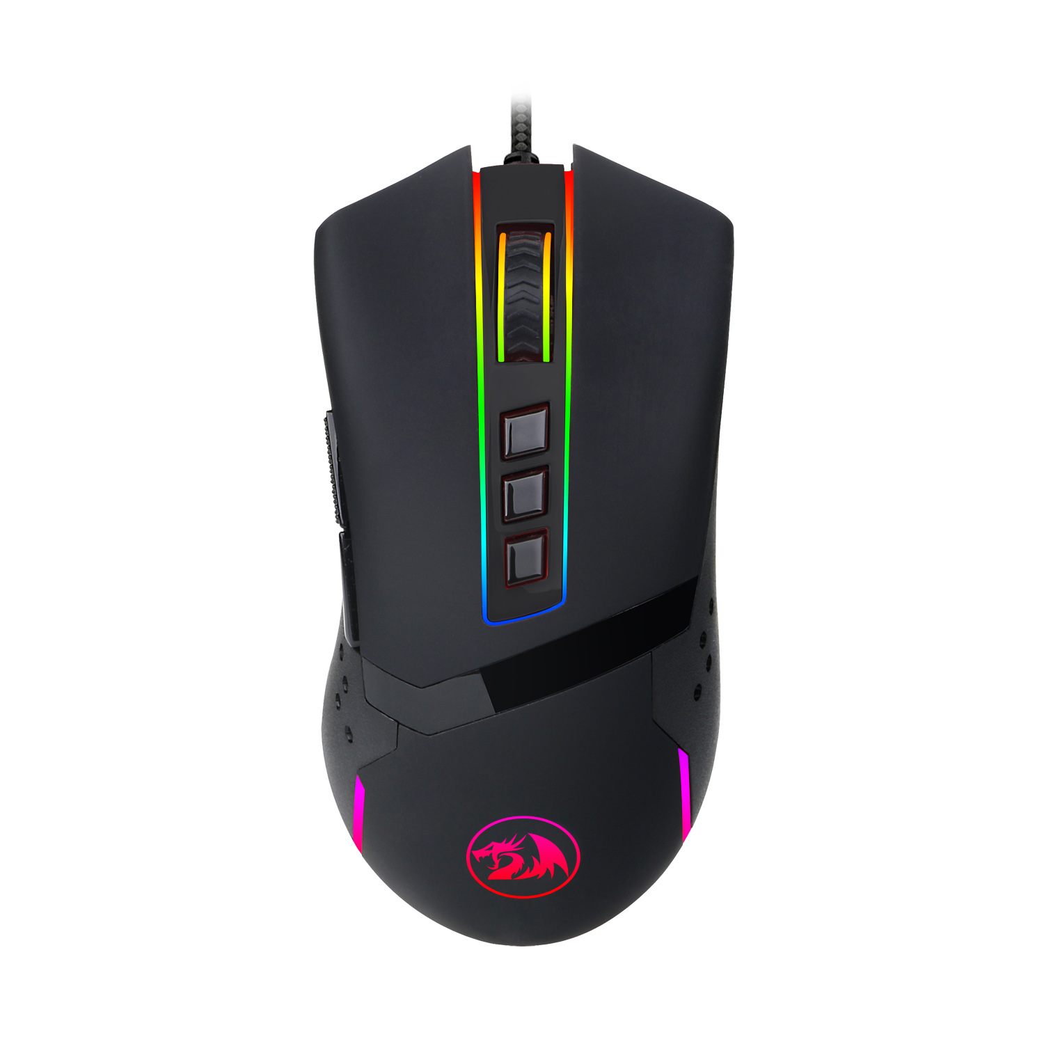 Redragon M712RGB - Souris de jeu filaire Octopus avec 8 boutons programmables et rétro-éclairage RGB [M712RGB]
