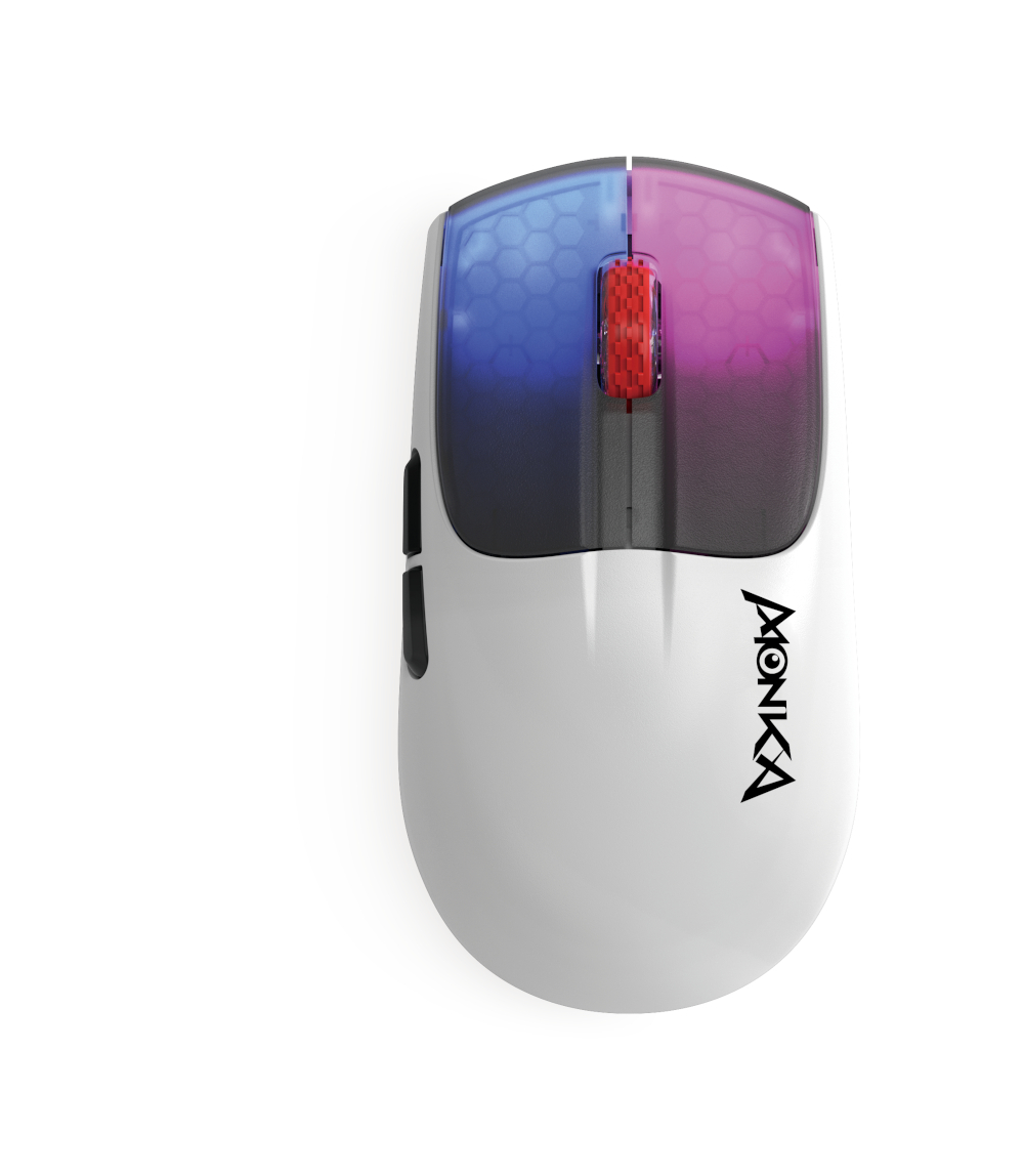 Marvo Monka G966W Lightweight Wireless/Bluetooth Tri-Mode RGB Gaming Mouse 10000 DPI 54G