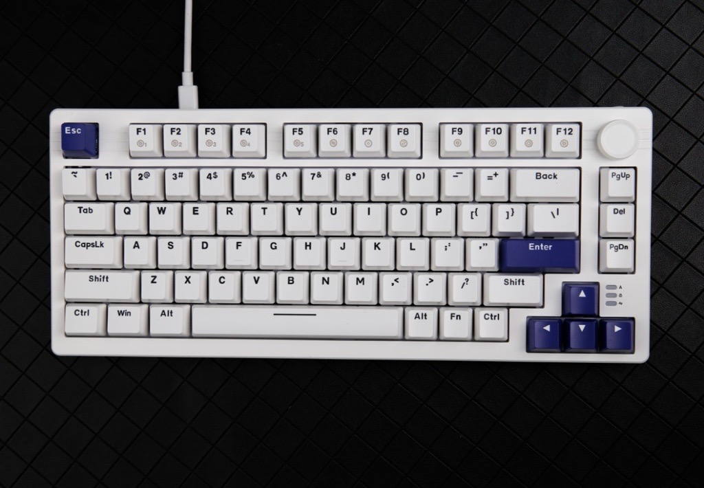 DAREU EK75-W Wired Rainbow Backlight Mechanical Keyboard