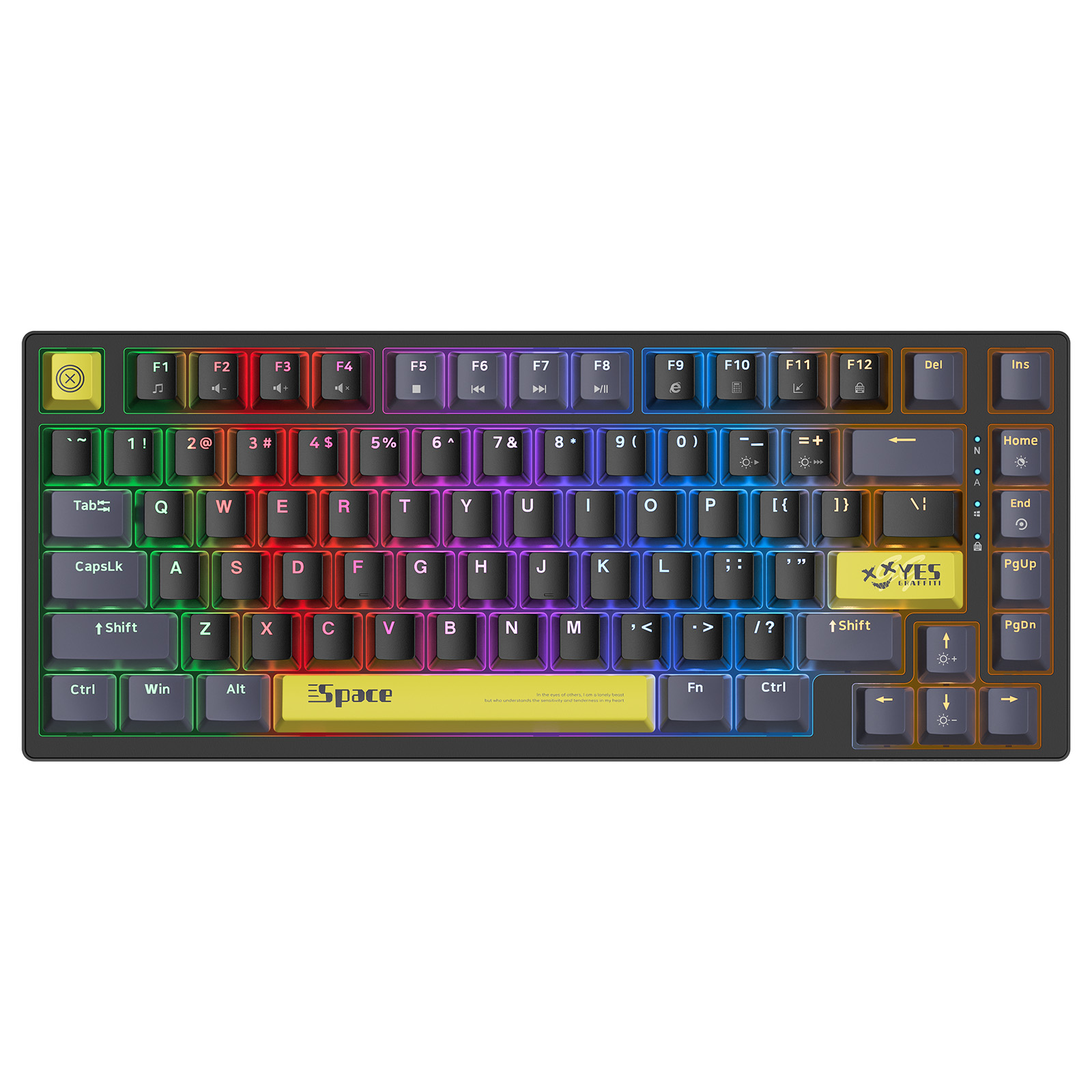 Onikuma G52 Wired Mechanical Gaming Keyboard with RGB Backlighting(Open Box)