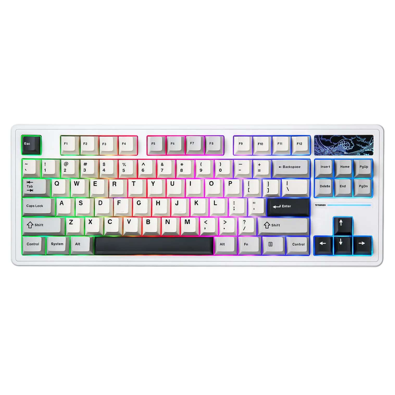 Yunzii YZ87 Tri-Mode 75% Gasket TKL Vintage Mechanical Keyboard