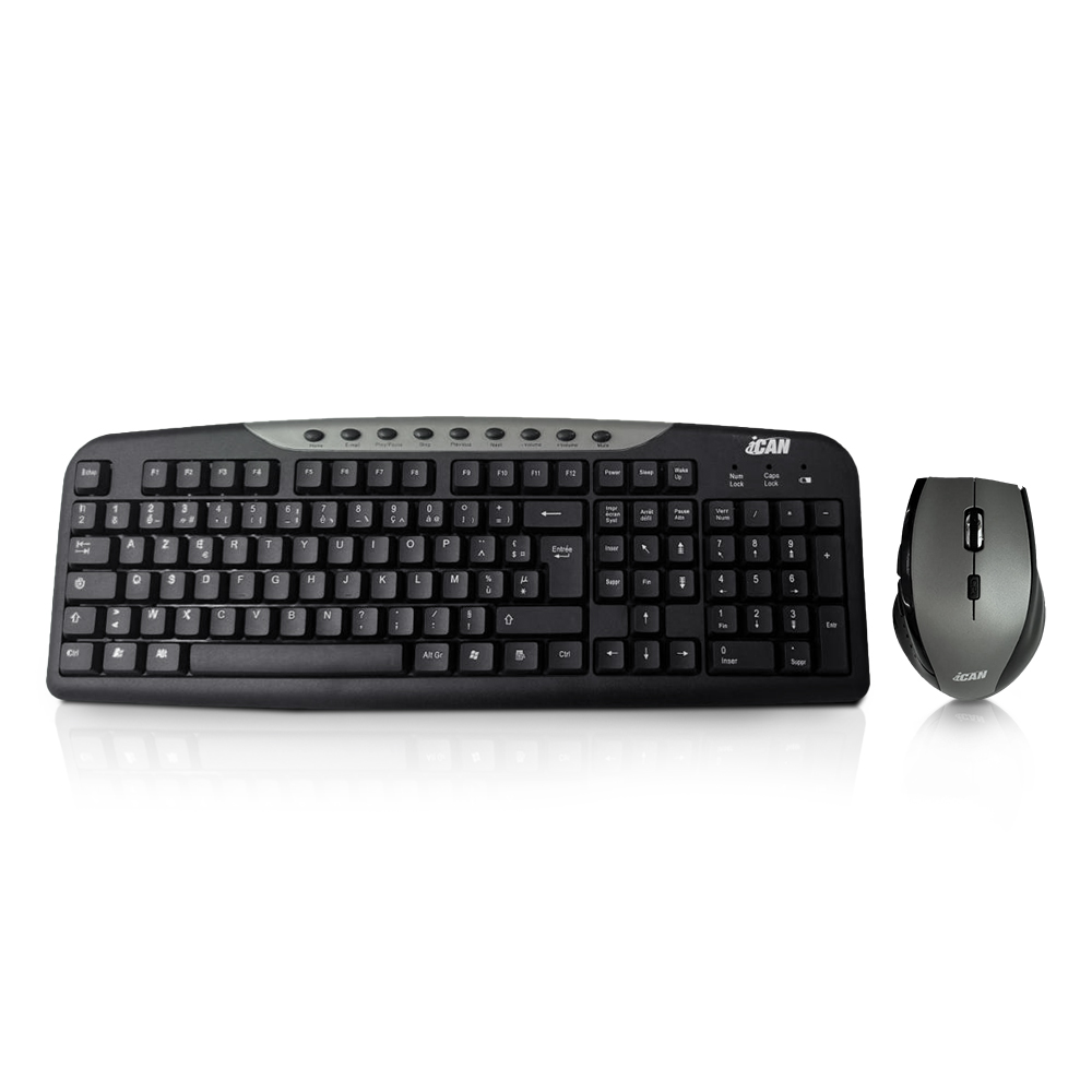 Ensemble clavier et souris sans fil iCAN CWK-698(Open Box)