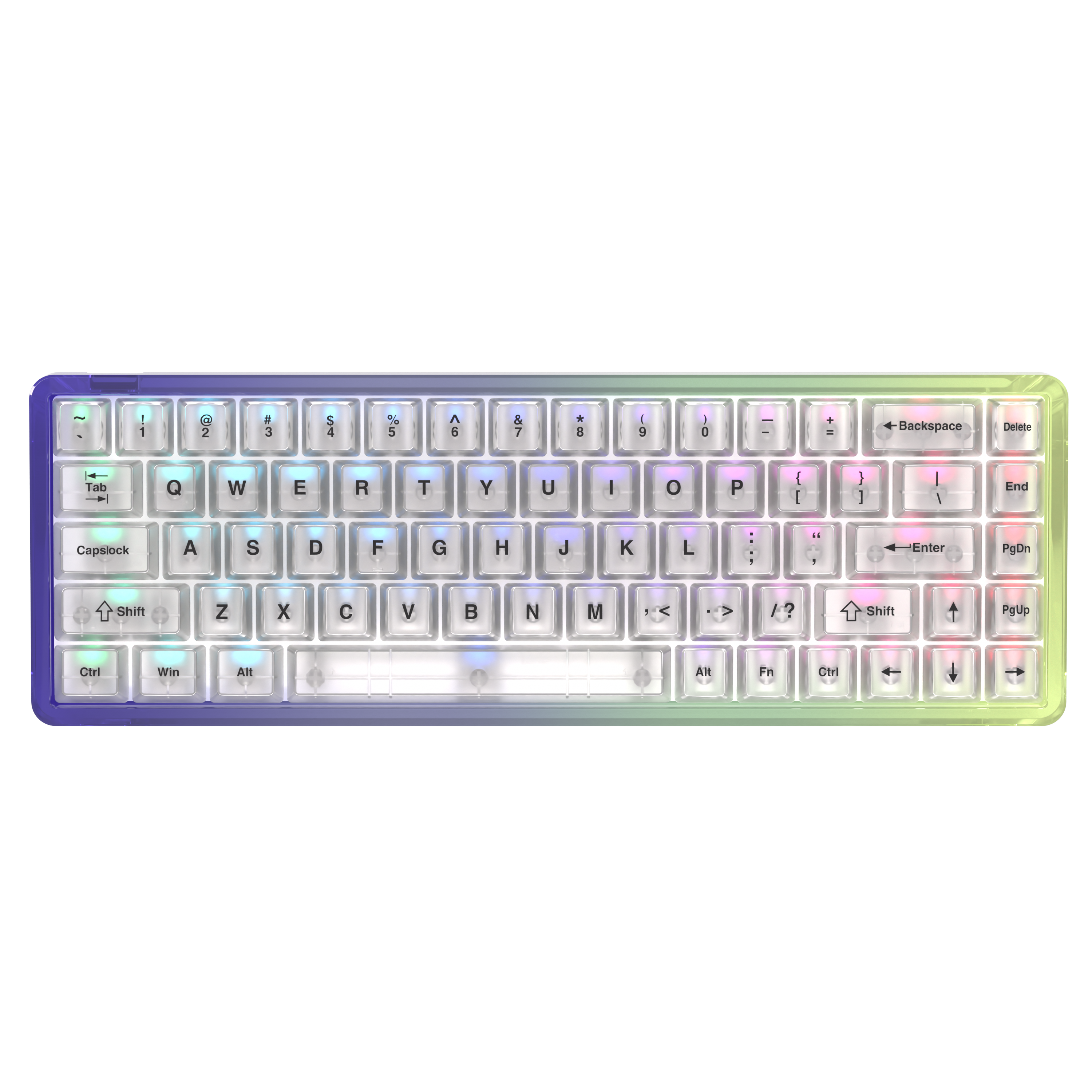 iCAN DGK530R- Mojito RGB Wired Gaming Keyboard, 65% layout(Open Box)