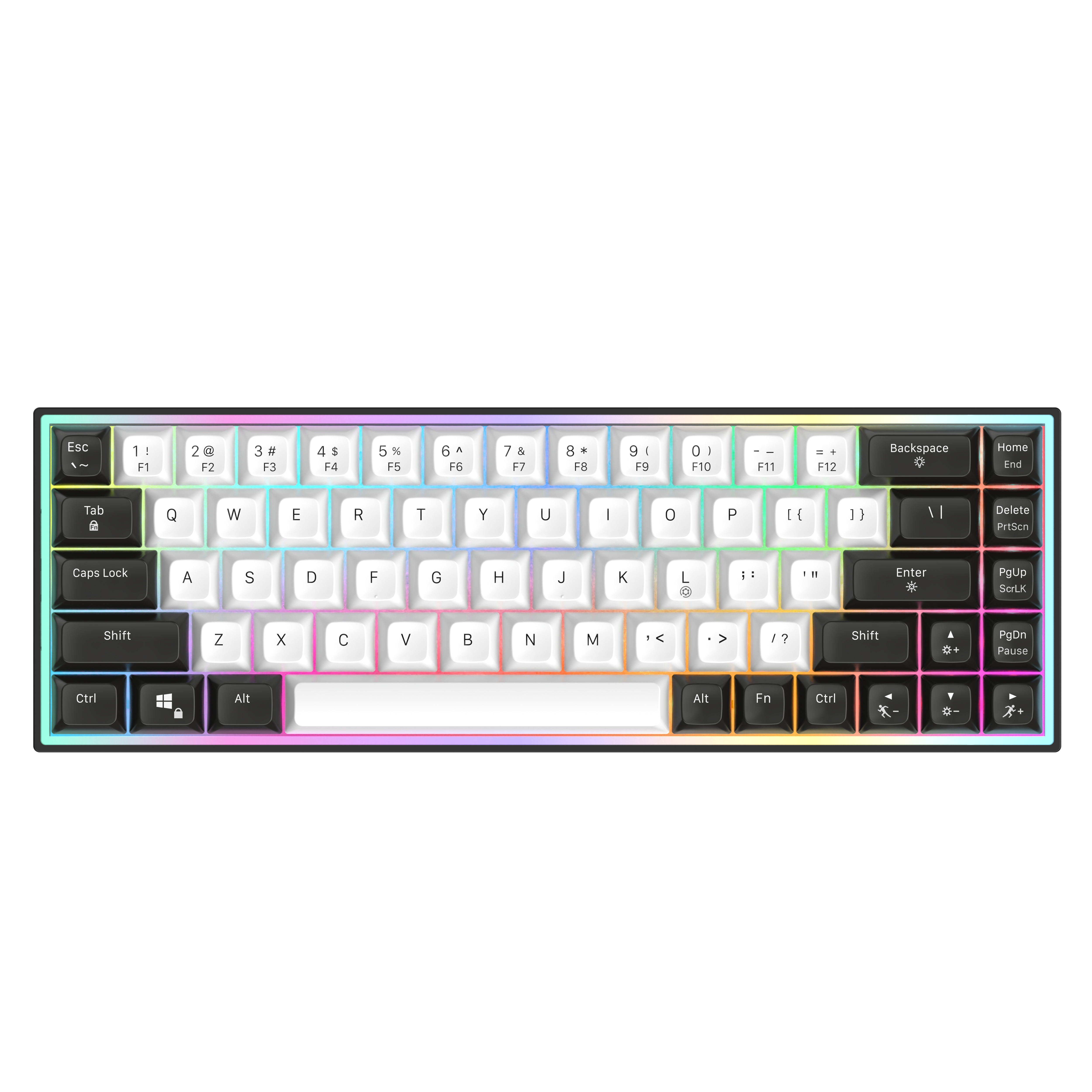 iCAN CX68 Wired RGB Gaming Keyboard, Gateron Magnetic Switch, 68 Keys(Open Box)