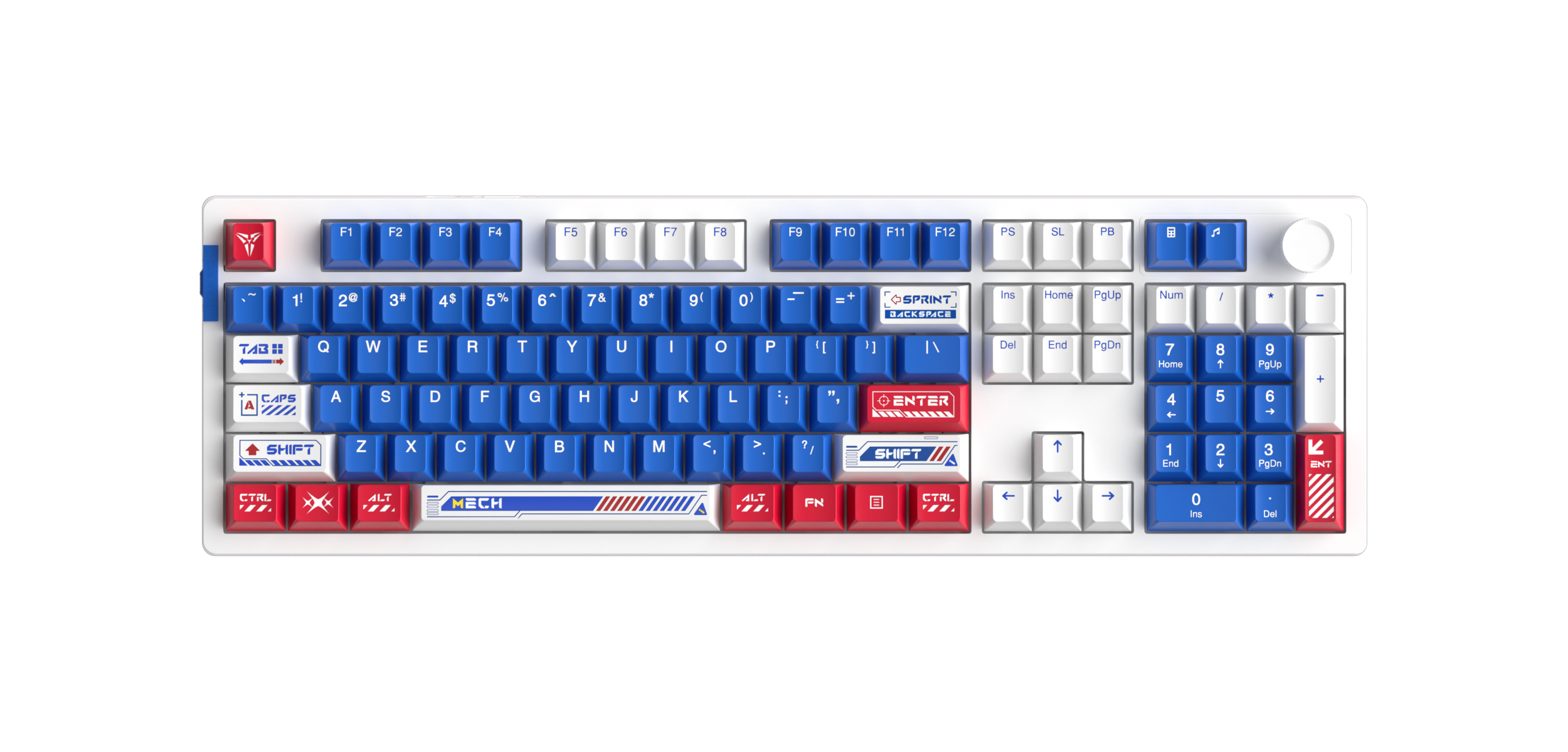 DAREU EK106 Wired Full Size RGB Mecha Style Mechanical Gaming Keyboard(Open Box)