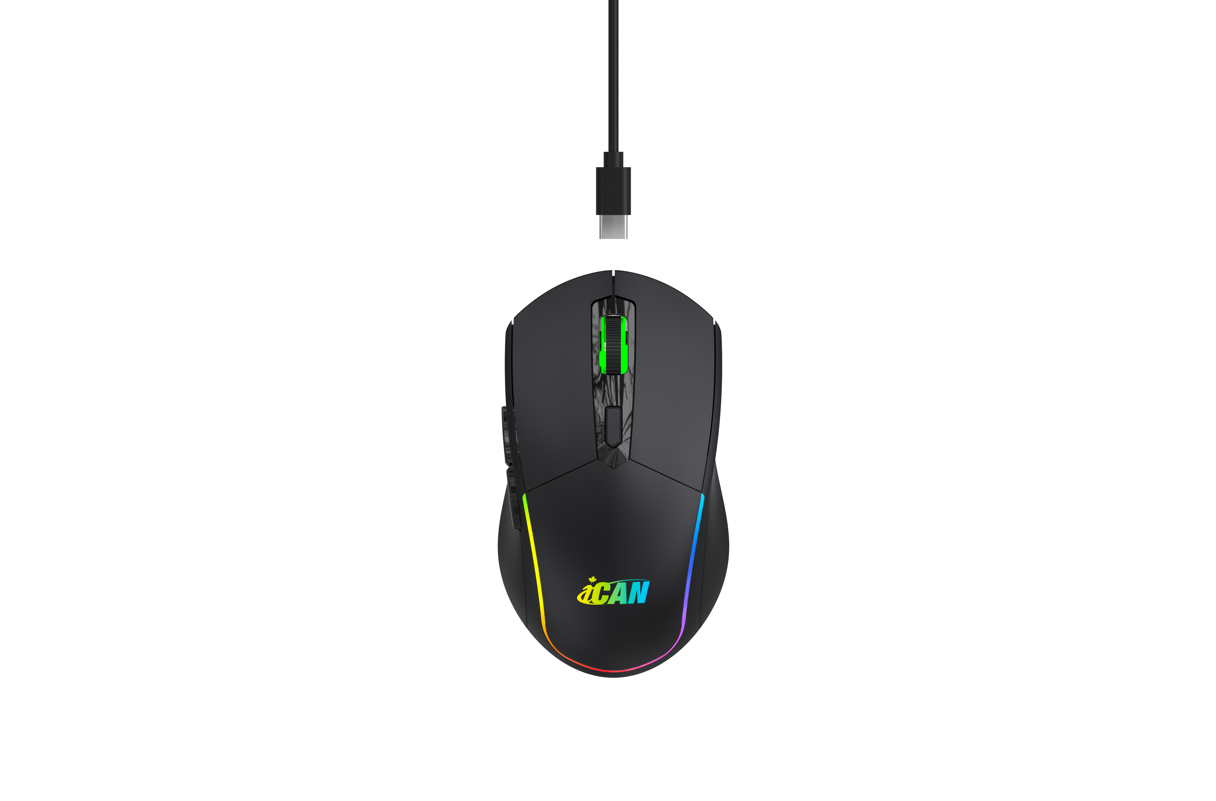 iCAN WM1144 2.4G Black Wireless Gaming Mouse w/ LED Backlit(Open Box)