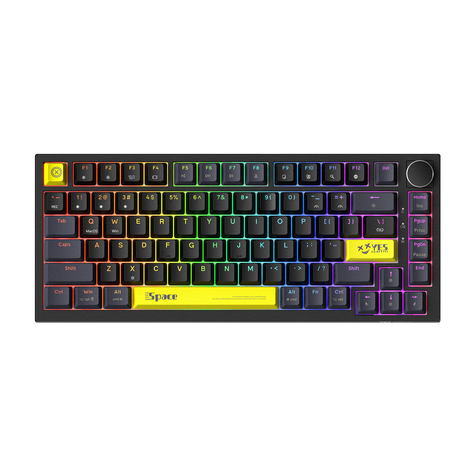 Onikuma G52 Black Wired Mechanical Gaming Keyboard w/ RGB Backlighting
