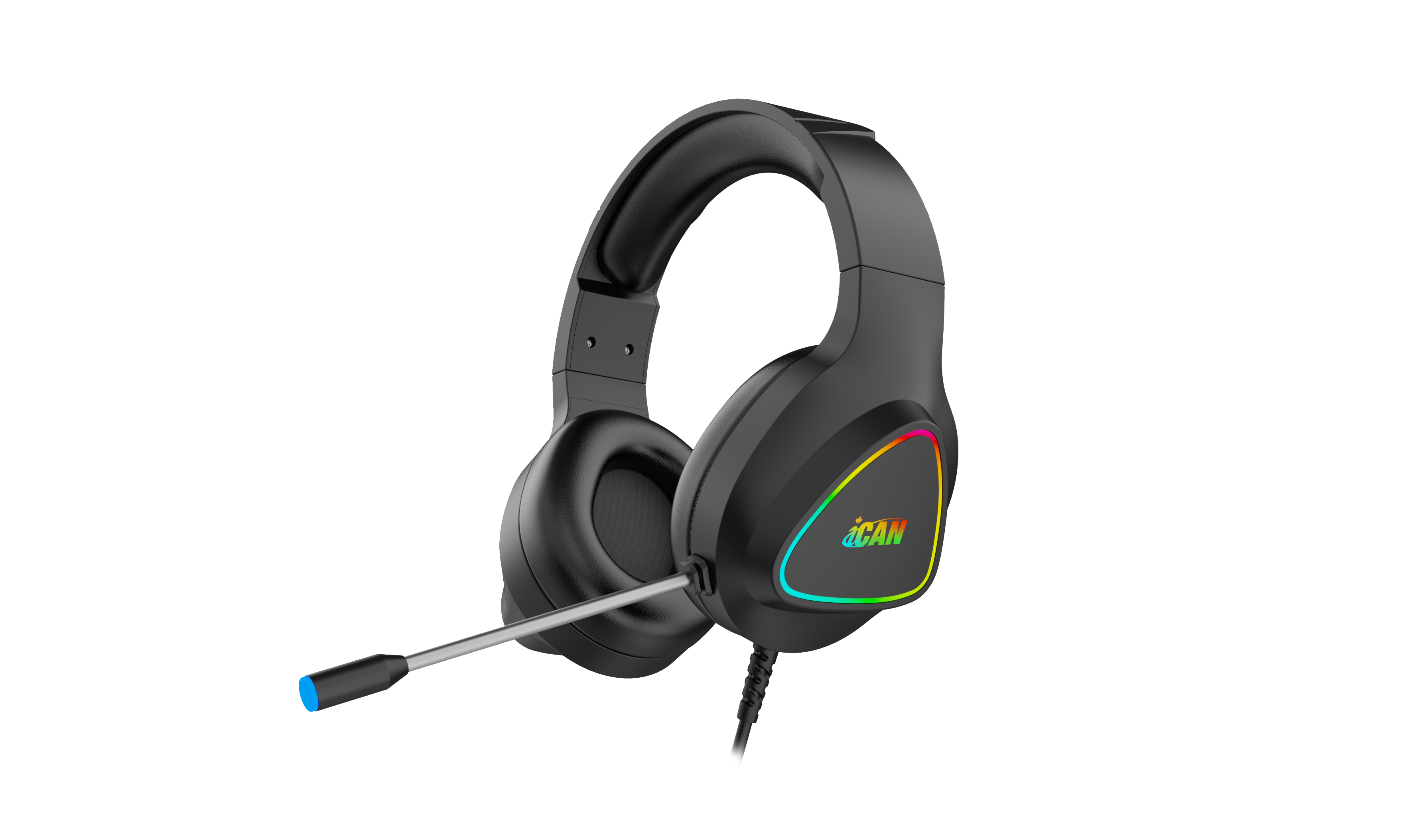 iCAN ST-GH709-BK Wired RGB Gaming Headset