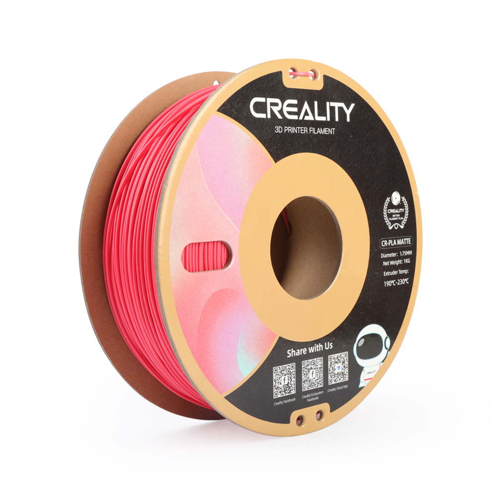 Creality CR-PLA Matte Filament for FDM 3D Printer,1.0Kg 1.75mm, Strawb