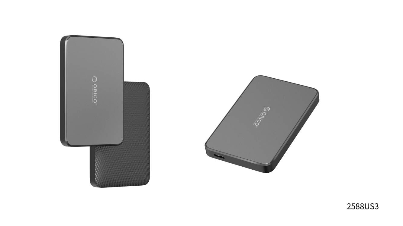 Orico 2588U3 2.5" USB3.0 HDD Enclosure with Transfer Rate 5Gbps and Micro-B to USB - A  Cable ,Black
