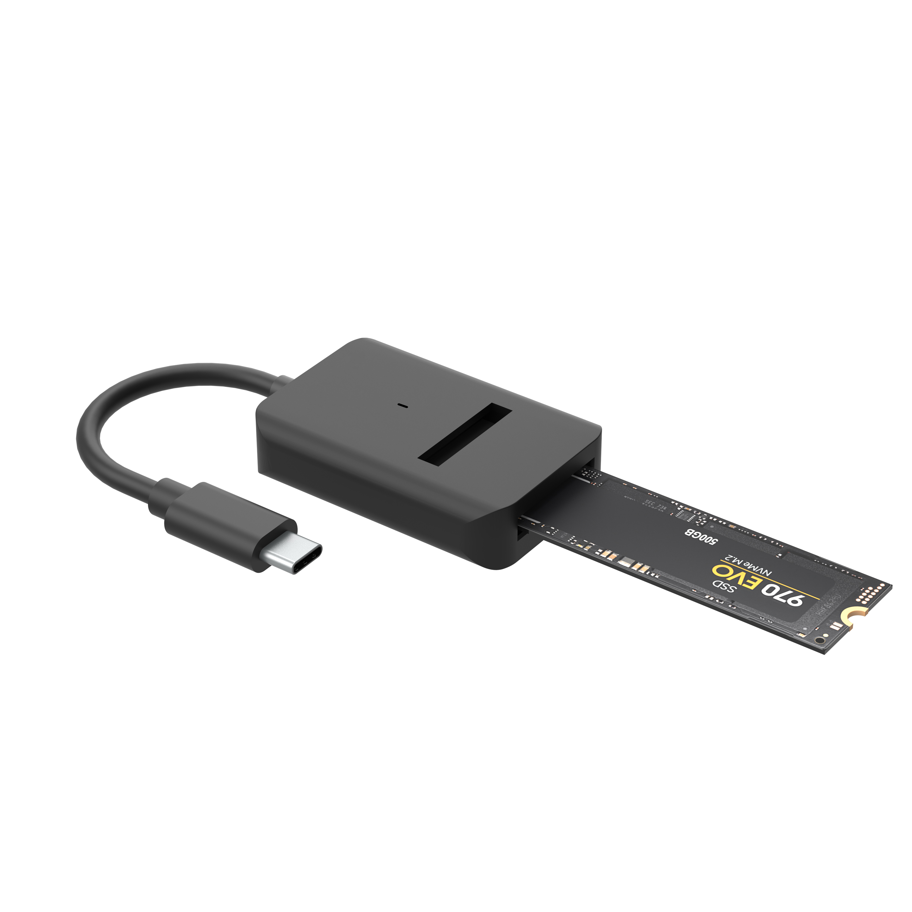 Maiwo K1696P2 USB3.2 Gen2 Type C to M.2 NVMe /M.2 SATA SSD Adapter with Cable, Black
