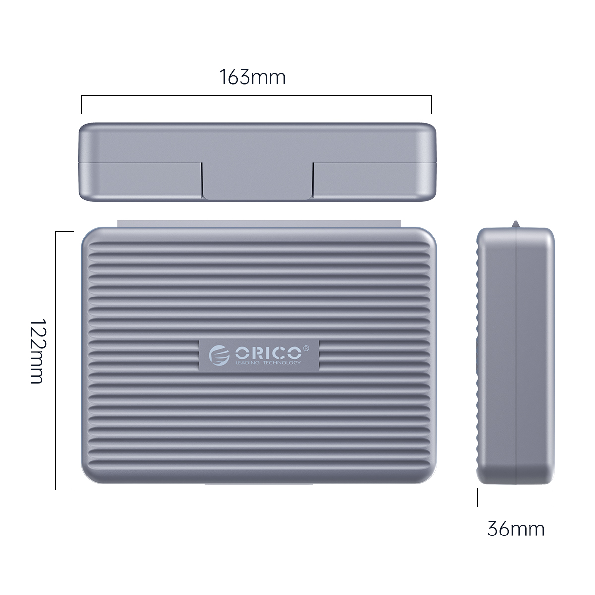 Orico PHA35 3.5" Hard Drive Protection Case, Gray
