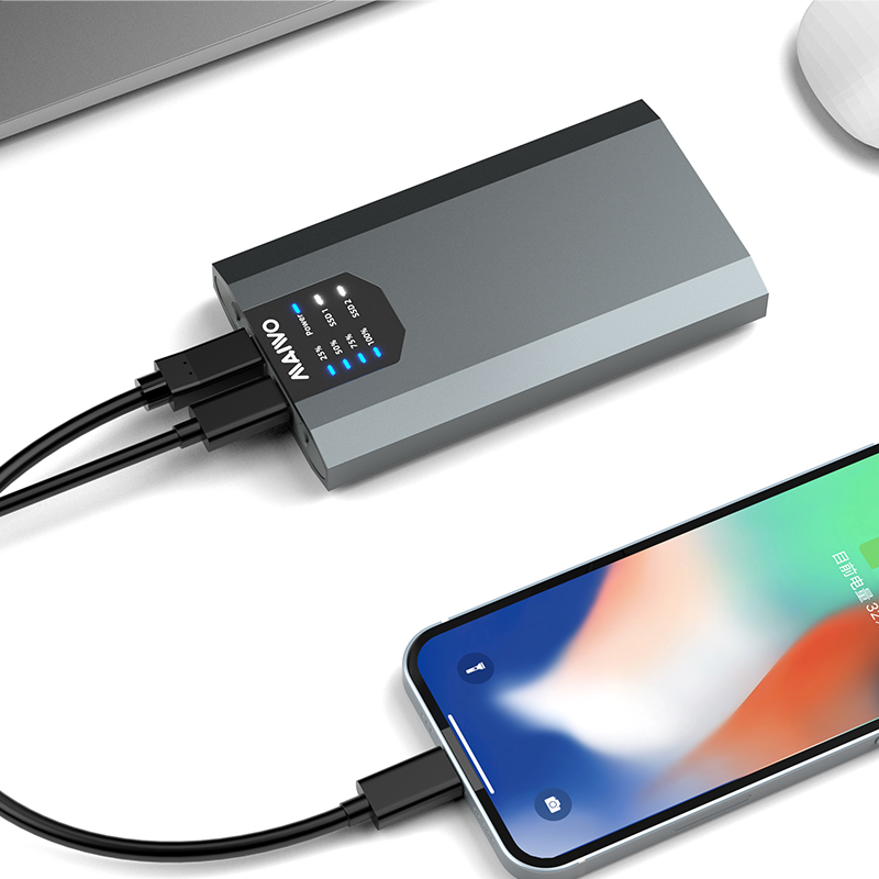 Maiwo K2023D  SATA and PCIe NvMe M.2 Clone Enclosure