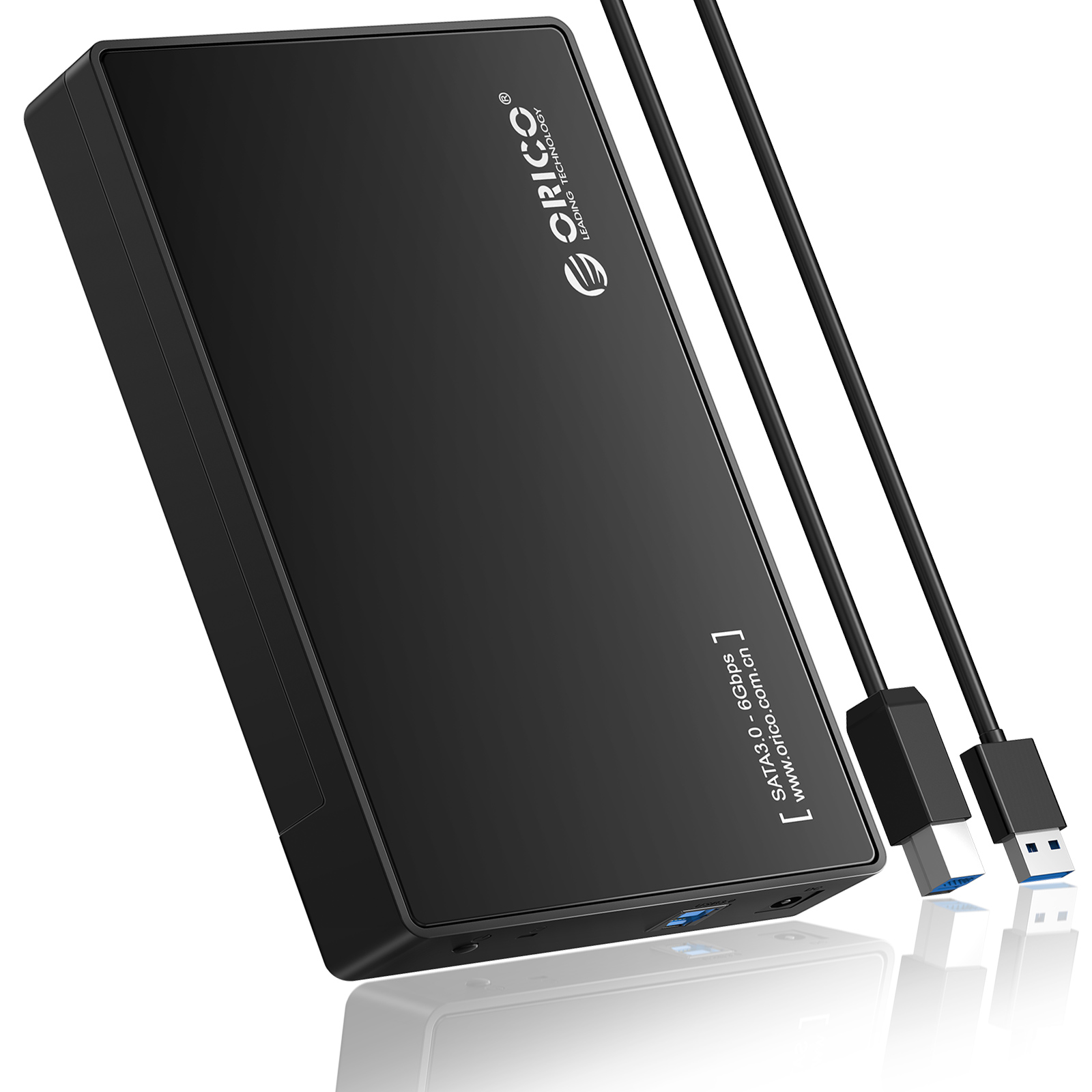 Boîtier de disque dur ORICO 3588US3 SATA USB 3.0 sans outil gratuit de 3,5 pouces en noir