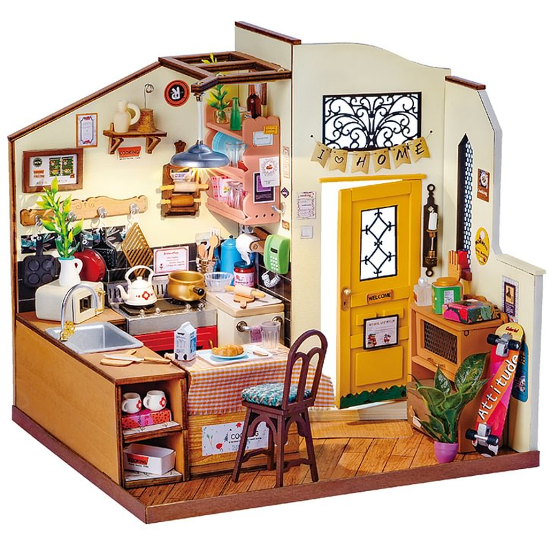 ROKR Rolife Cosy Kitchen Maison miniature (DG159) [196 pièces - Difficu