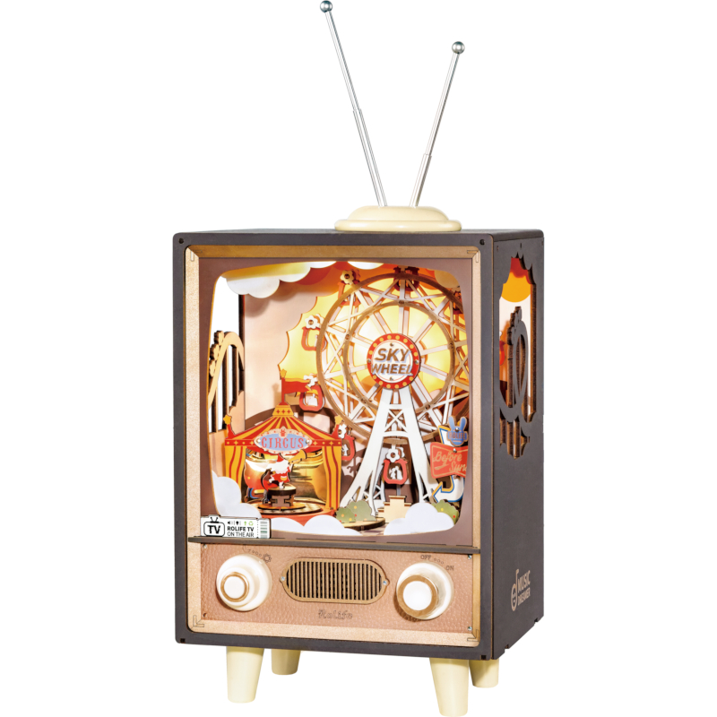 ROKR AMT01 Sunset Carnival Music Box 3D Wooden Puzzle