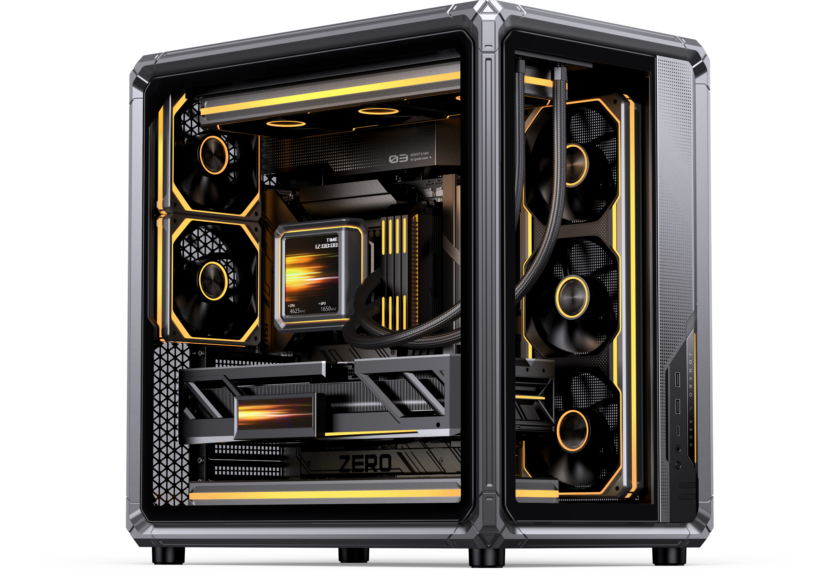 JONSBO X400 GRAY ATX PC Case