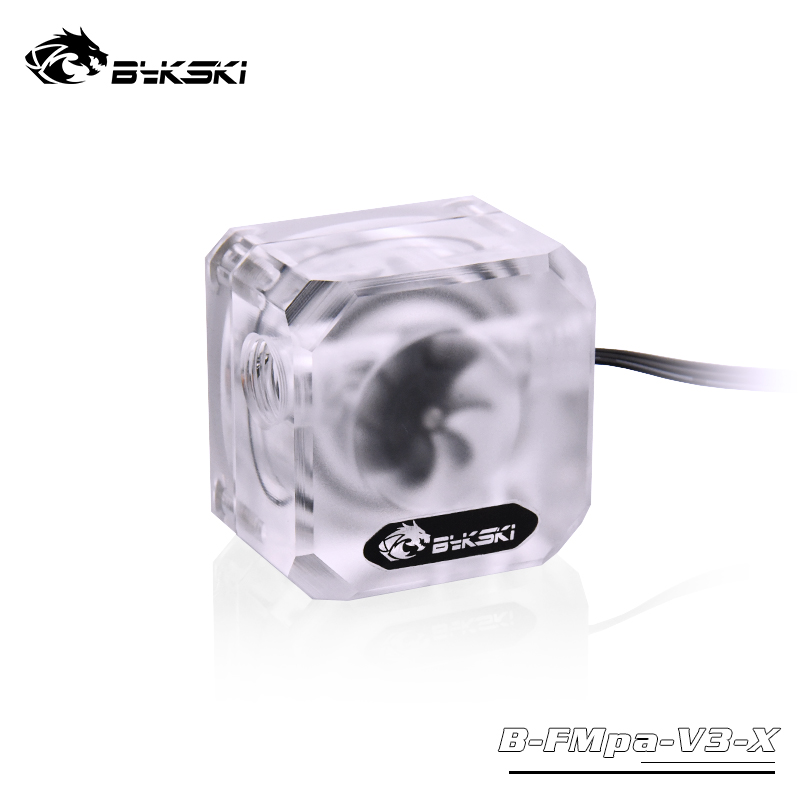 Indicateur de débit Bykski à 3 voies – Givré avec RVB adressable 5 V (RBW)