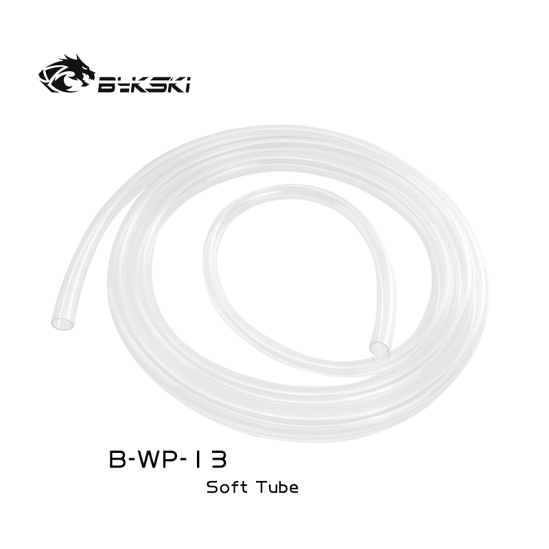 Bykski 10mm x 13mm Flexible PVC Tubing - Clear - 3 Meters