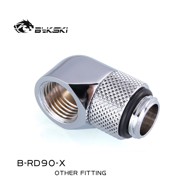 Bykski G 1/4in. Male to Female 90 Degree Rotary Elbow Fitting  SNB