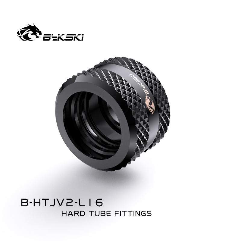 Bykski Rigid 16mm OD Fitting V2-BK (B-HTJV2-L16)