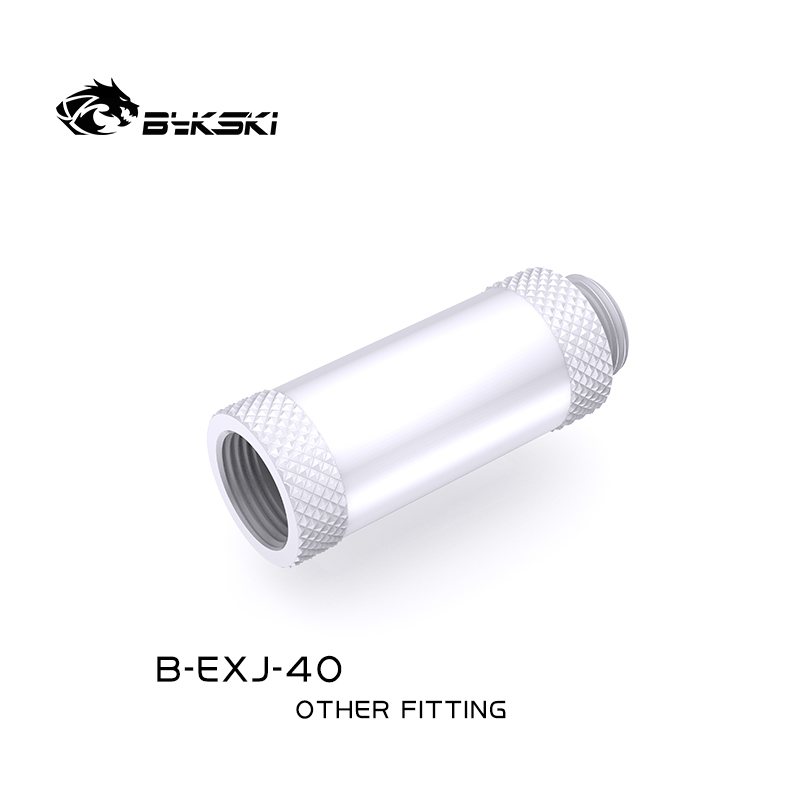 Bykski G 1/4in. Male/Female Extension Coupler - 40mm (B-EXJ-40-W)