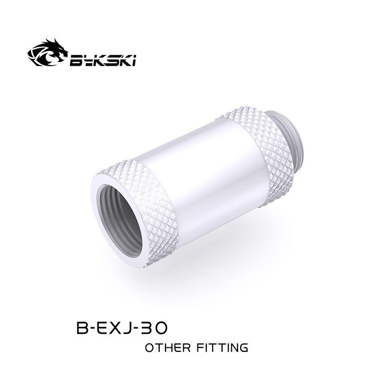 Bykski G 1/4in. Male/Female Extension Coupler - 30mm (B-EXJ-30-W)