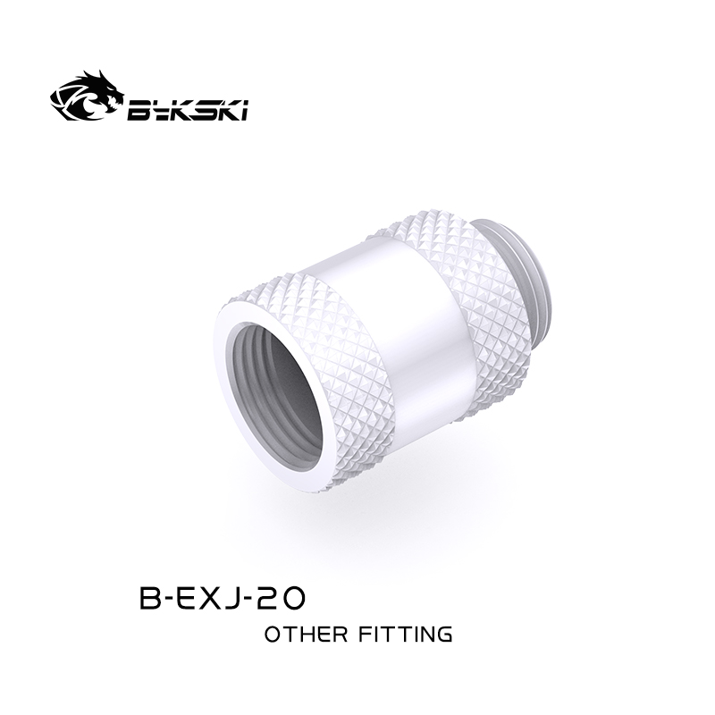 Bykski G 1/4in. Male/Female Extension Coupler - 20mm (B-EXJ-20-W)